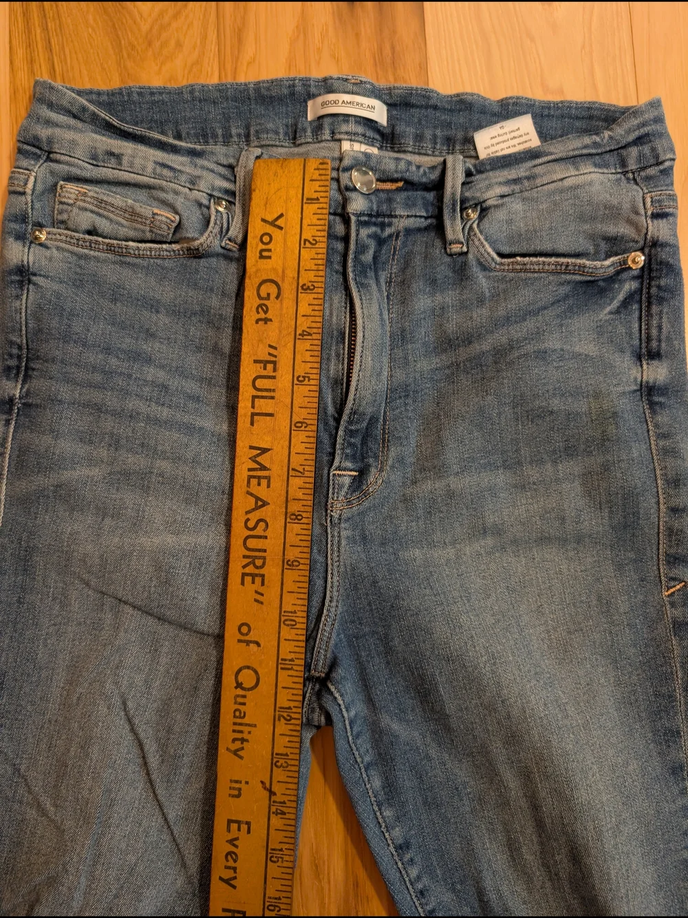 Good American Medium Blue Distressed Skinny Jeans